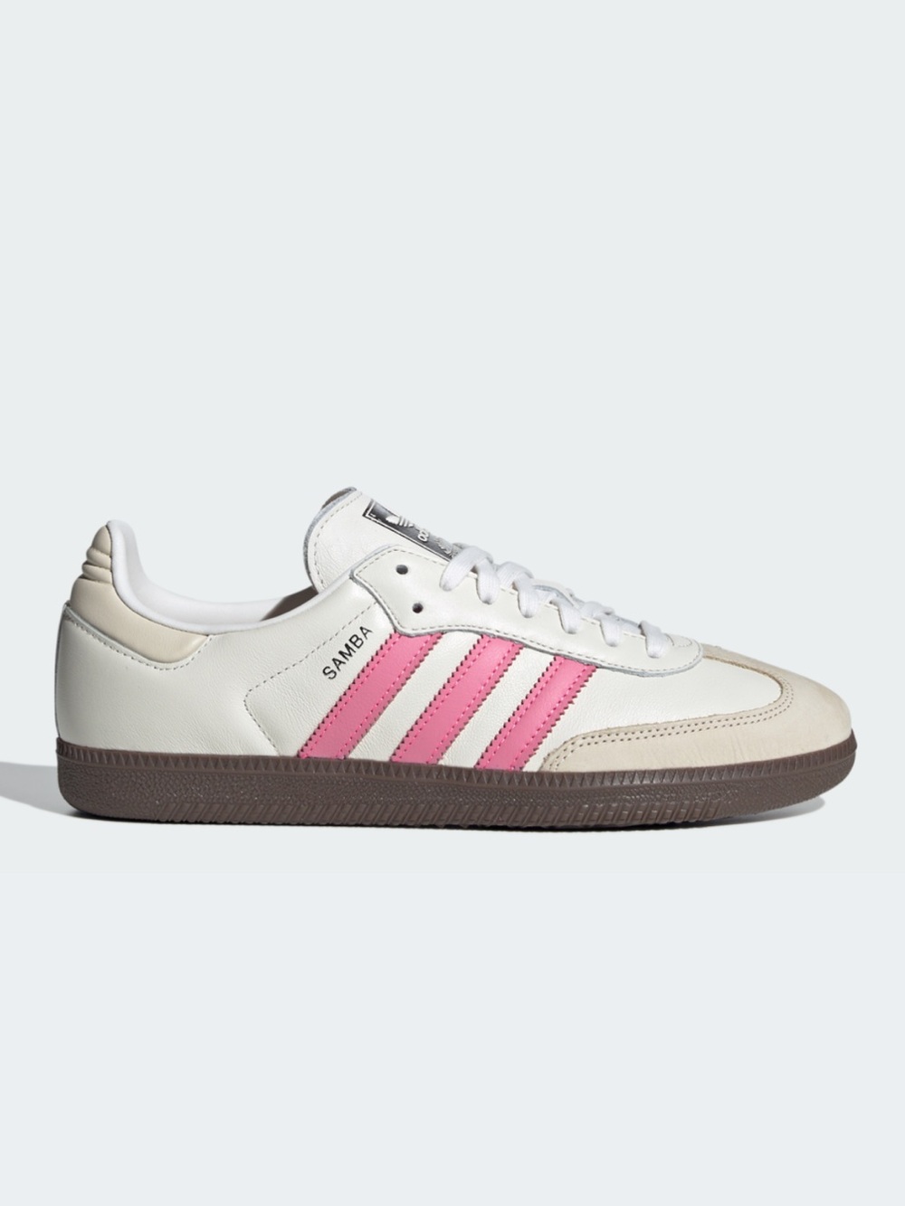 adidas Women’s Samba Sneakers in White and Pink